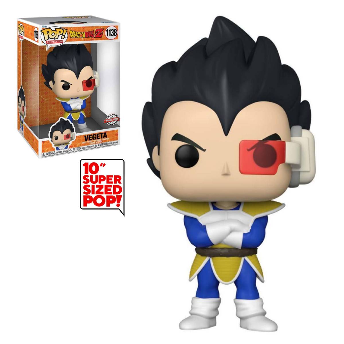 FUNKO POP ANIME DRAGON BALL Z VEGETA 1138 JUMBO