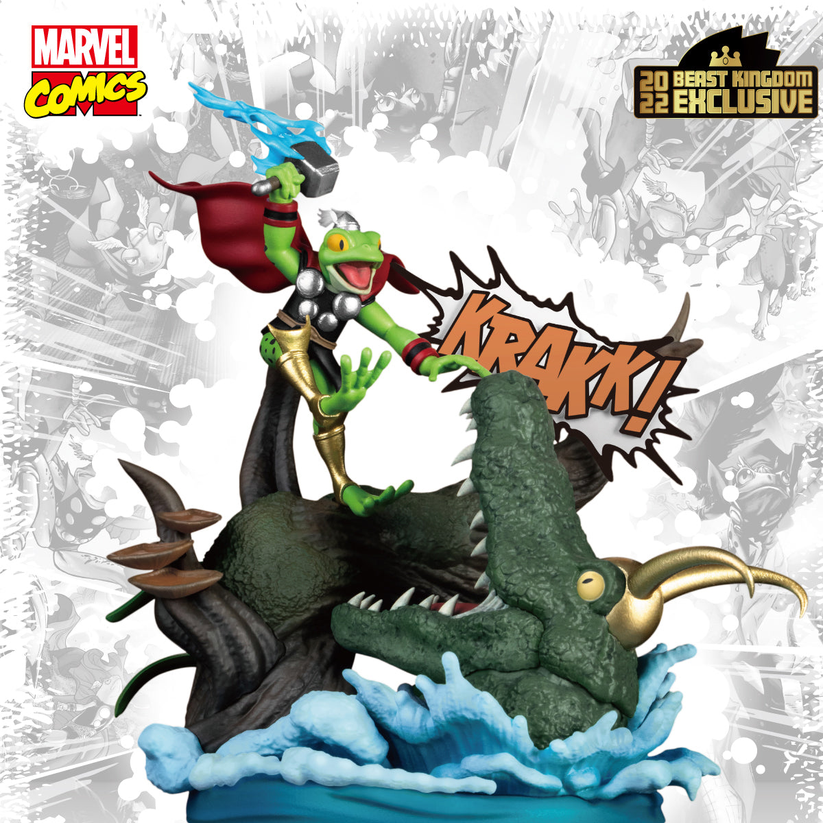 BEAST KINGDOM D-STAGE MARVEL COMICS THROG 6 INCH STATUE