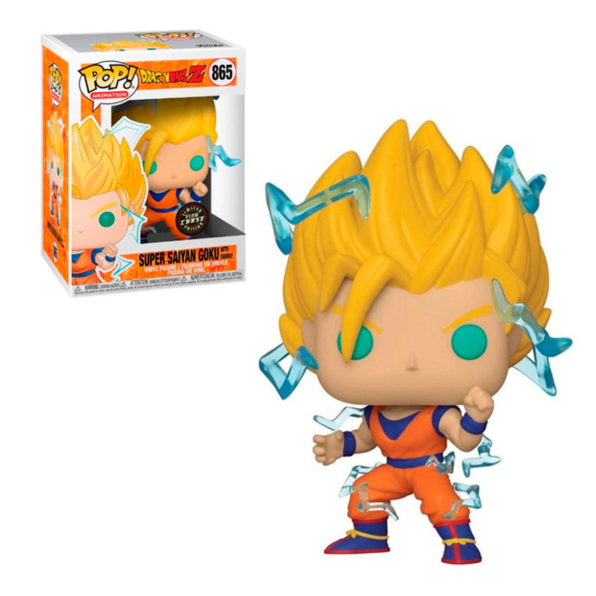 FUNKO POP CHASE ANIME DRAGONBALL Z SUPER SAIYAN GOKU WITH ENERGY 865 GLOW