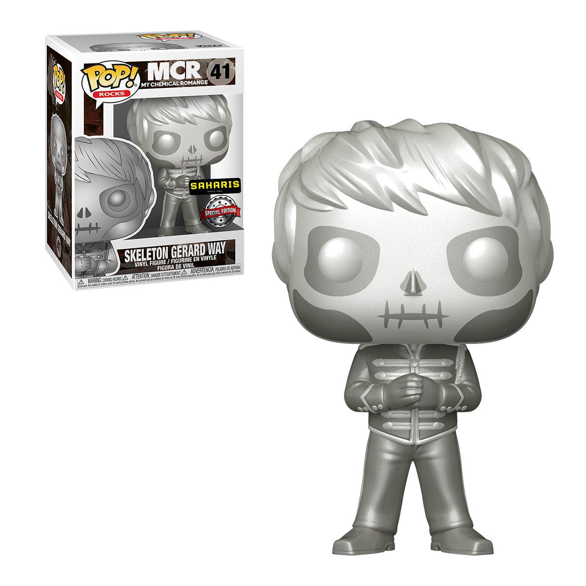 FUNKO POP ROCKS MCR MY CHEMICAL ROMANCE SKELETON GERARD WAY 41 EDICIÓN ESPECIAL EXCLUSIVO SAHARIS