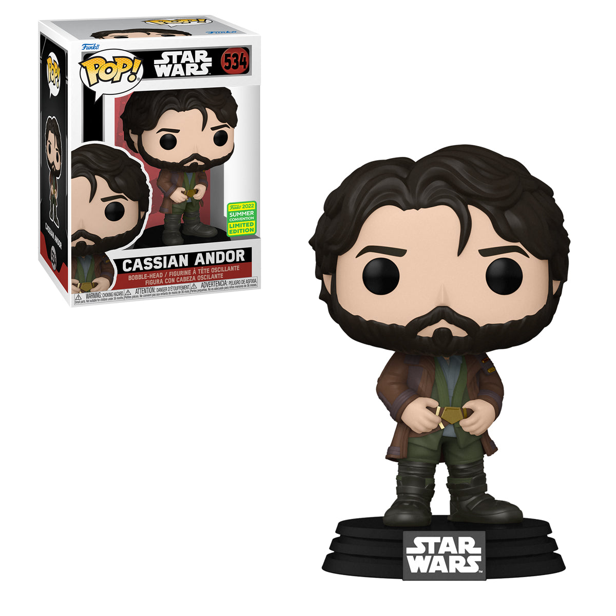 FUNKO POP STAR WARS CASSIAN ANDOR 534 EXCLUSIVO SAHARIS