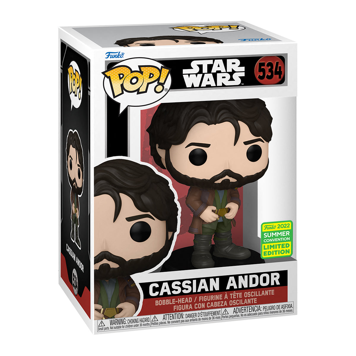 FUNKO POP STAR WARS CASSIAN ANDOR 534 EXCLUSIVO SAHARIS