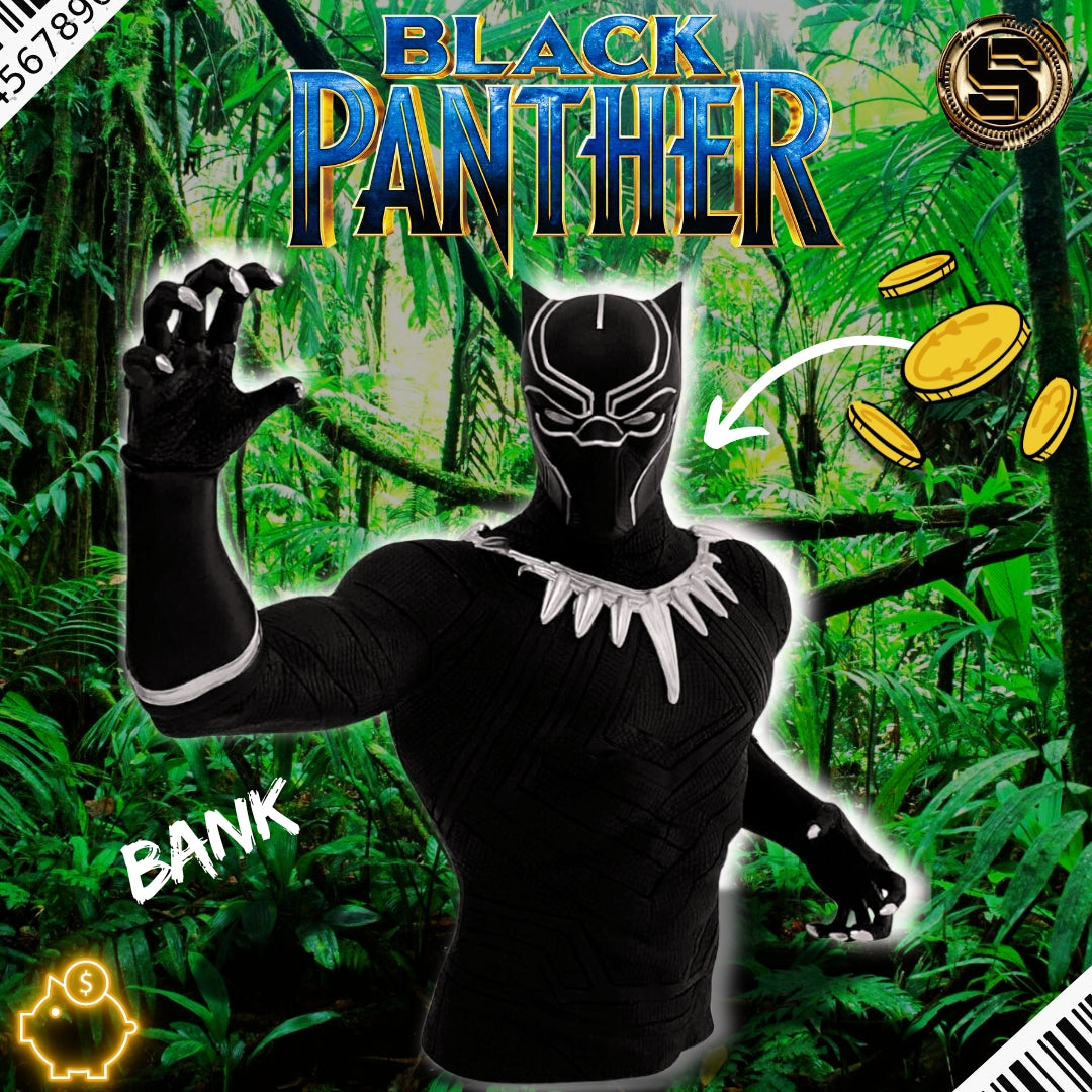 MONOGRAM MARVEL BLACK PANTHER BUST BANK