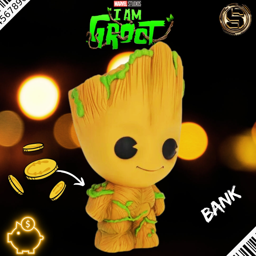 MONOGRAM MARVEL GUARDIANS OF THE GALAXY GROOT FIGURAL PVC BANK