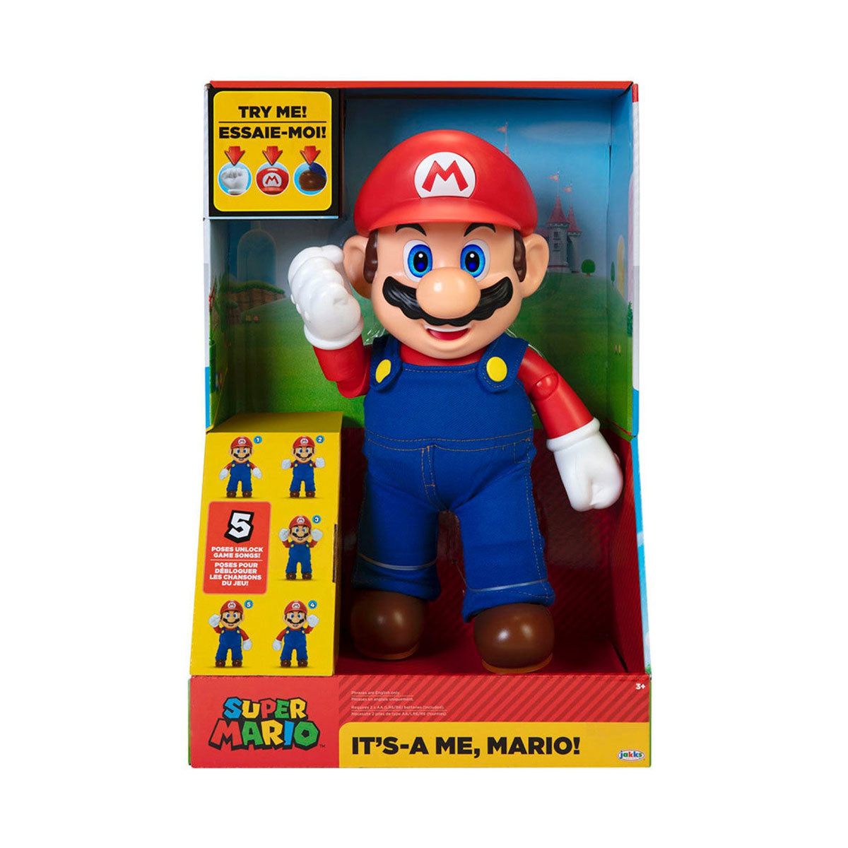 JAKKS NINTENDO SUPER MARIO ITS A ME MARIO 12 INCH FIGURE
