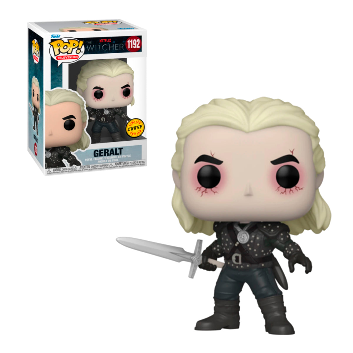 FUNKO POP CHASE TV NETFLIX THE WITCHER GERALT 1192