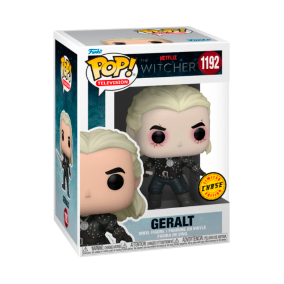 FUNKO POP CHASE TV NETFLIX THE WITCHER GERALT 1192