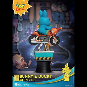 BEAST KINGDOM DIORAMA STAGE 062 DISNEY PIXAR TOY STORY BUNNY & DUCKY COIN RIDE