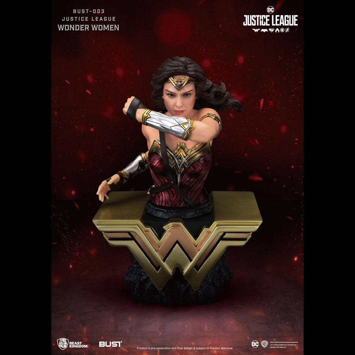 BEAST KINGDOM FIGURA DE BUSTO DC JUSTICE LEAGUE WONDER WOMAN