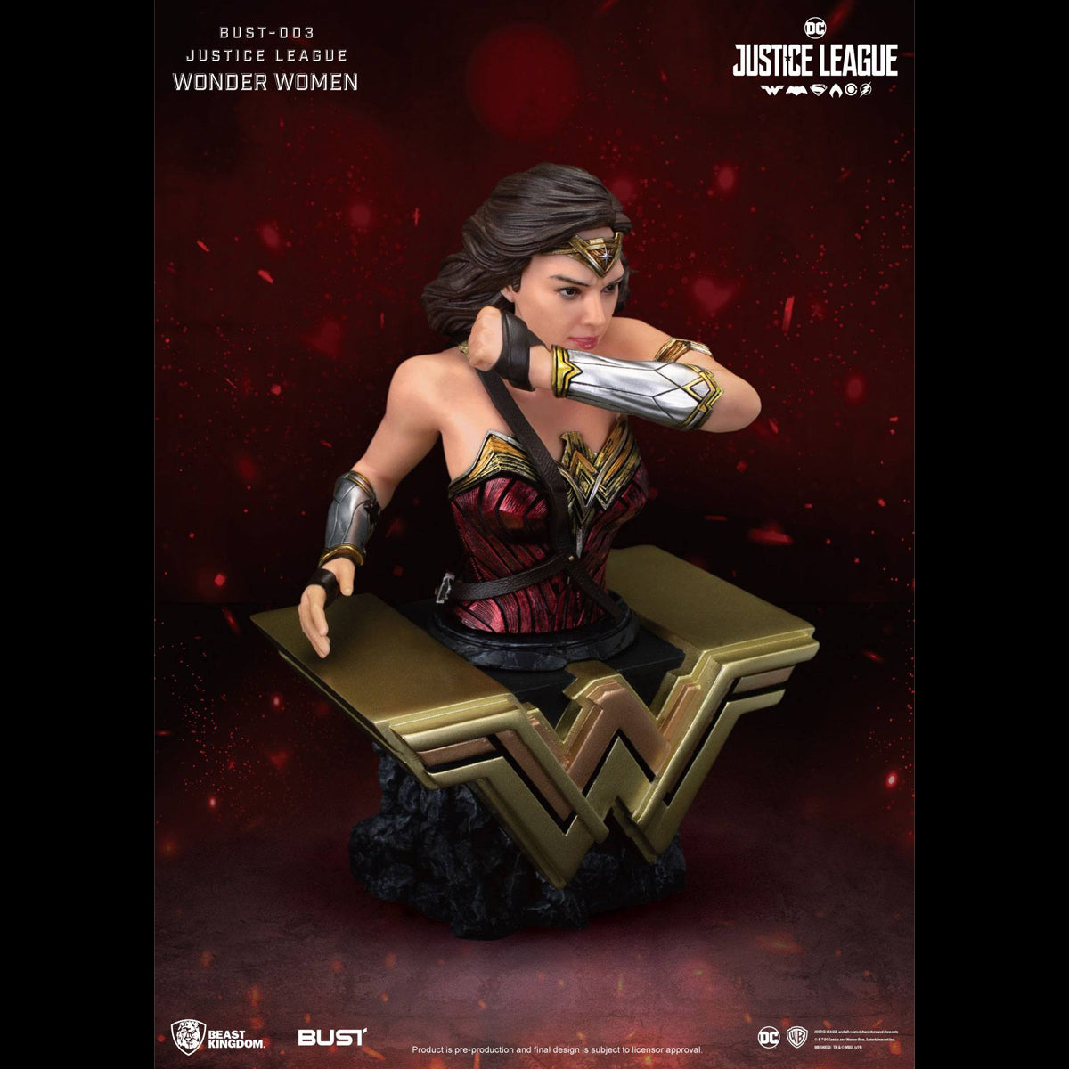 BEAST KINGDOM FIGURA DE BUSTO DC JUSTICE LEAGUE WONDER WOMAN