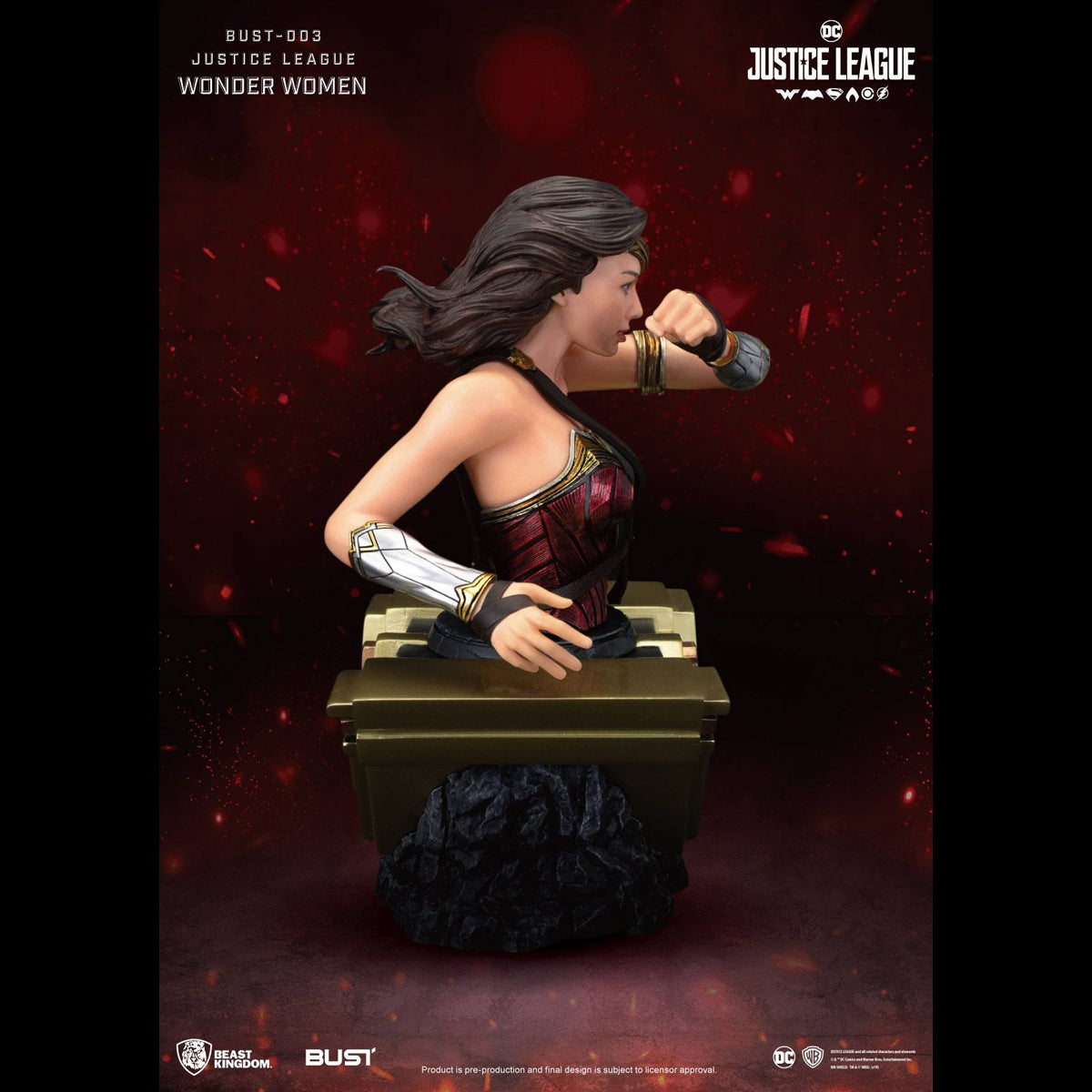 BEAST KINGDOM FIGURA DE BUSTO DC JUSTICE LEAGUE WONDER WOMAN
