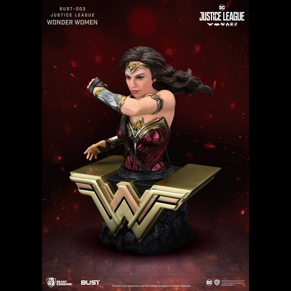 BEAST KINGDOM FIGURA DE BUSTO DC JUSTICE LEAGUE WONDER WOMAN
