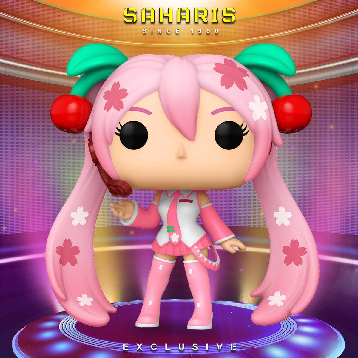 FUNKO POP ANIME VOCALOID HATSUNE MIKU SAKURA MIKU 945 EXCLUSIVO SAHARIS