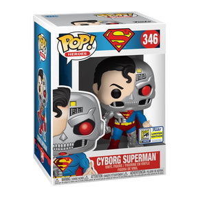 FUNKO POP DC SUPERMAN CYBORG SUPERMAN 346 SDCC 2020 EXCLUSIVO SAHARIS