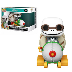 FUNKO POP RIDES DISNEY THE NIGHTMARE BEFORE CHRISTMAS JACK SKELLINGTON IN SNOWMOBILE 104
