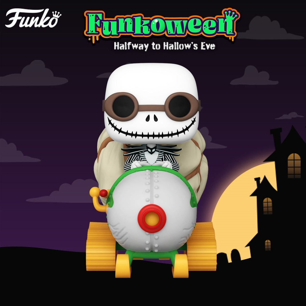FUNKO POP RIDES DISNEY THE NIGHTMARE BEFORE CHRISTMAS JACK SKELLINGTON IN SNOWMOBILE 104
