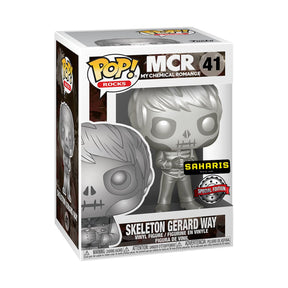 FUNKO POP ROCKS MCR MY CHEMICAL ROMANCE SKELETON GERARD WAY 41 EDICIÓN ESPECIAL EXCLUSIVO SAHARIS
