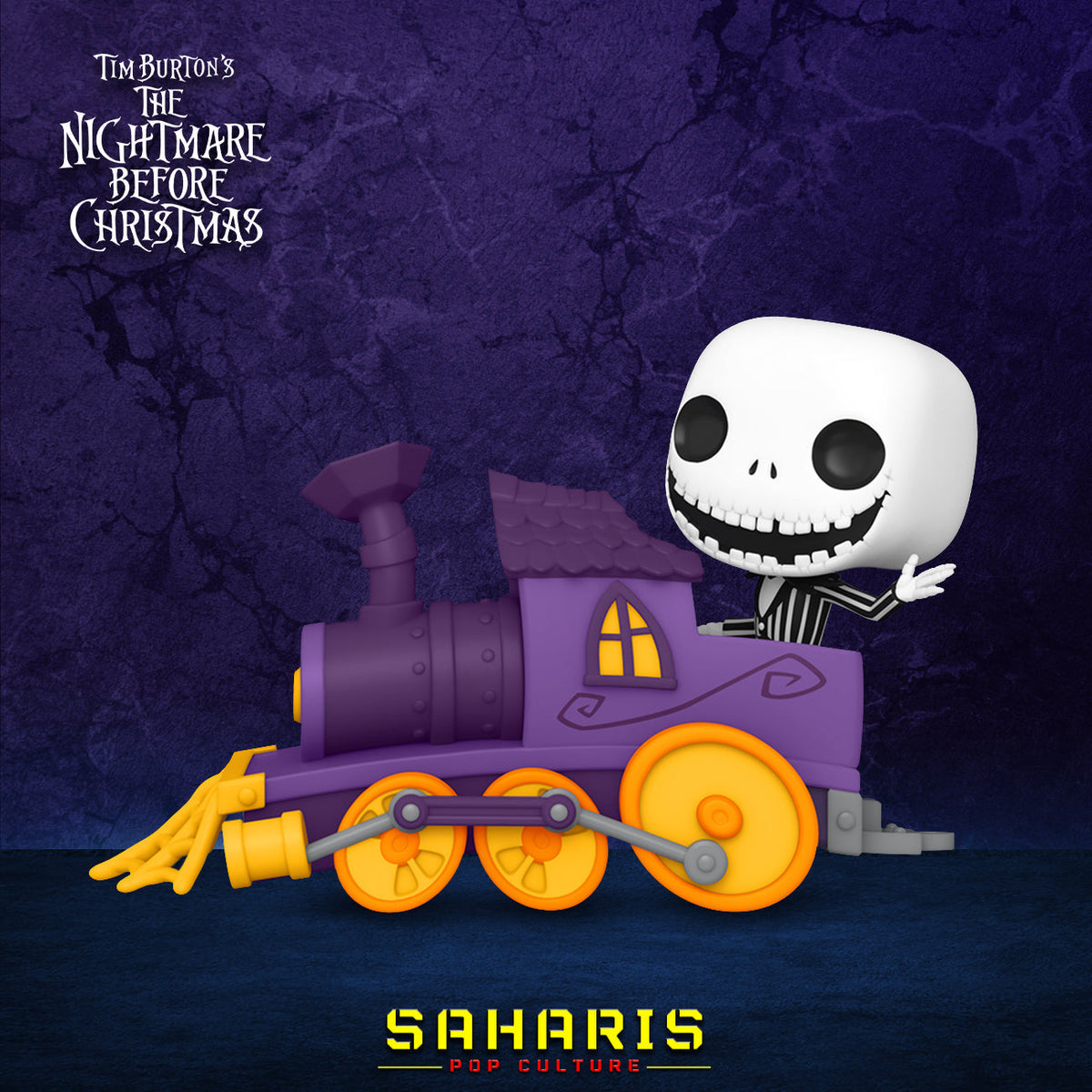 FUNKO POP TRAINS DISNEY THE NIGHTMARE BEFORE CHRISTMAS JACK SKELLINGTON IN ENGINE 07