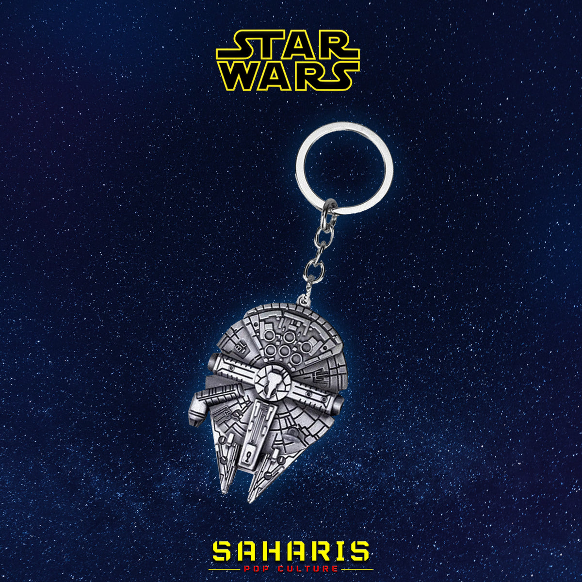 MONOGRAM LLAVERO MOVIES STAR WARS MILLENNIUM FALCON PEWTER