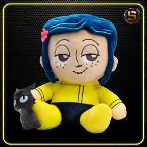 KIDROBOT CORALINE CORALINE AND THE CAT PLUSH